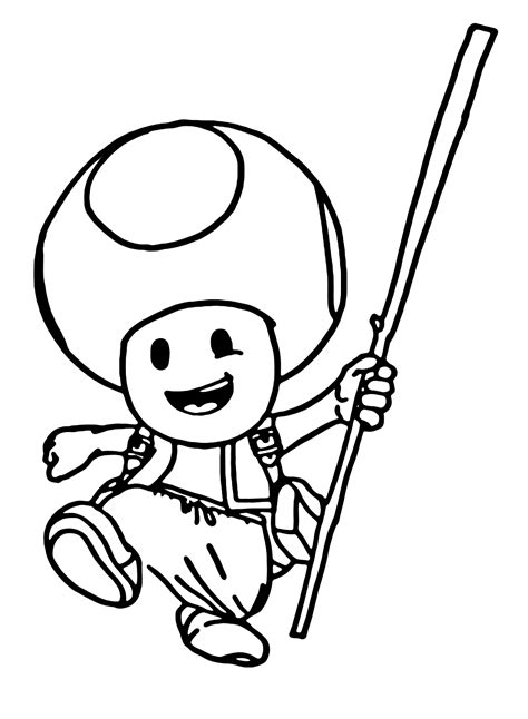 Images Toad Mario Coloring Page - Free Printable Coloring Pages