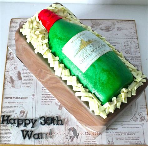 Wine Bottle Cake For Wine Lovers