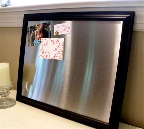 Large Framed Magnetic Bulletin Board Memo Board By Marigoldhome