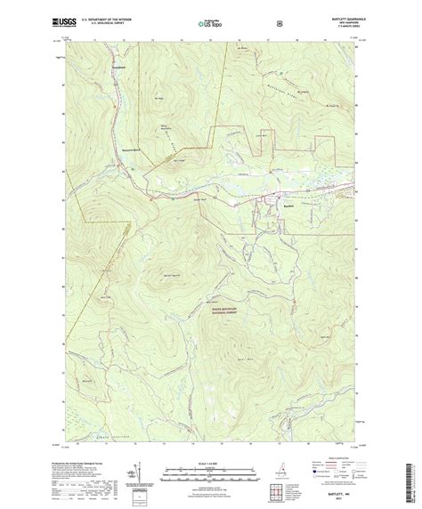 Bartlett New Hampshire US Topo Map – MyTopo Map Store