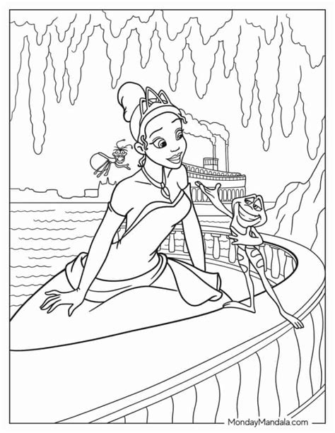 24 Princess The Frog Coloring Pages Free PDF Printables