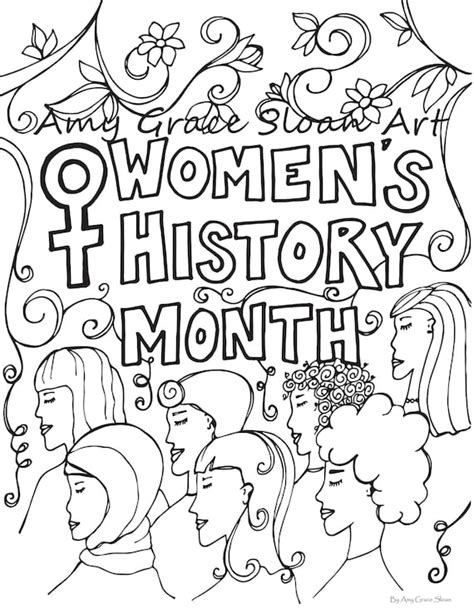 Printable Women S History Coloring Pages