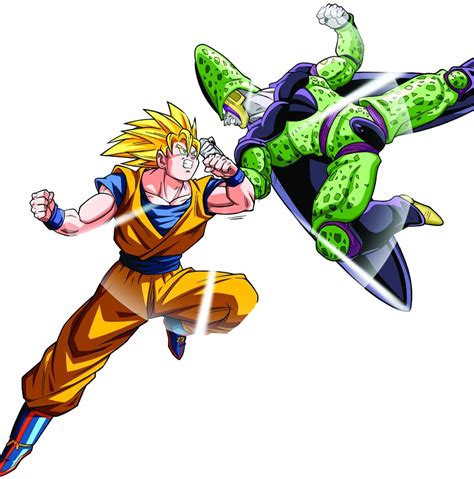 Goku supersayan vs Cell by 19onepiece90 on DeviantArt