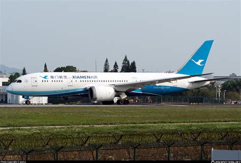 B 2762 Xiamen Airlines Boeing 787 8 Dreamliner Photo By Jack Li ID