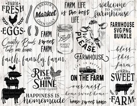 Free Farmhouse Svg Bundle Popular Svg Design