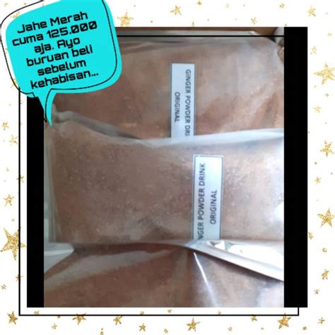 Jual GINGER POWDER DRINK ORIGINAL JAHE MERAH Shopee Indonesia