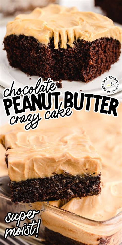 Chocolate Peanut Butter Crazy Cake Crazy Cakes Peanut Butter Recipes