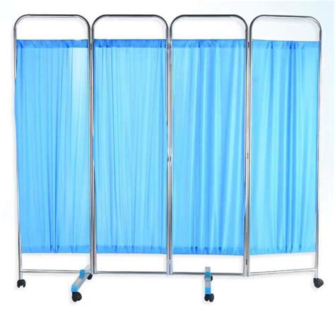 Mn Pf Medical Ward Folding Movable Stainless Steel Hospital Bed Screen