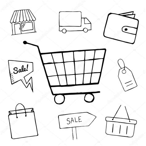 Set Of Shopping Icons Stock Vector By Dimgroshev