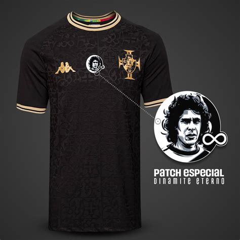 Camisa Vasco Iii Dinamite Eterno Kappa Masculina Preta