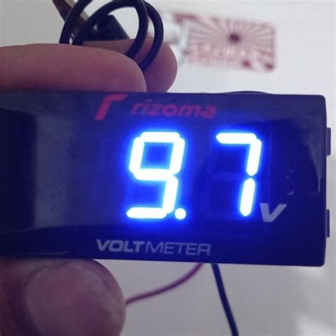 Jual Volt Meter Voltmeter Digital Slim Pengukur Tegangan Aki Model