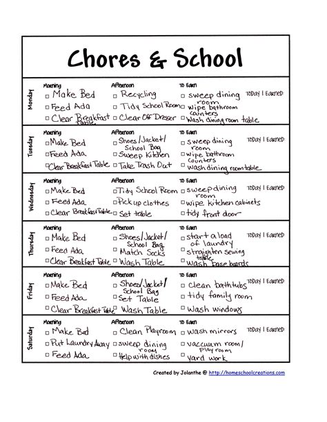 reward charts / chore charts | Chores, Charts and How To Begin Free Kindergarten Worksheets ...