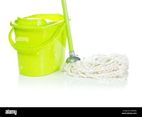 bucket with mop Stock Photo - Alamy