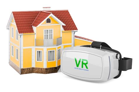 Premium Photo | Virtual reality glasses with house virtual tour concept ...