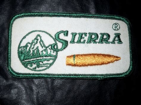 Vintage Sierra Bullets Shooters Patch New Old Stock Gun