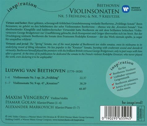 Beethoven Violin Sonatas No Spring No Kreutzer