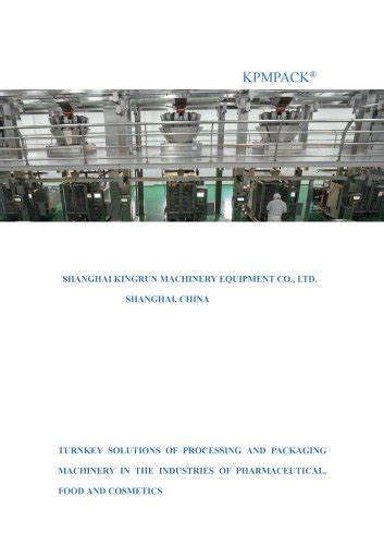 All Shanghai Kingrun Machinery Equipment Co Ltd Catalogs And