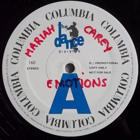 Mariah Carey Emotions 1991 Vinyl Discogs