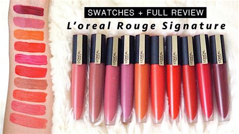 L Oreal Paris Rouge Signature Baked Nudes Swatches And Off