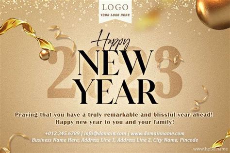 Luxury Golden Happy New Year Wishes