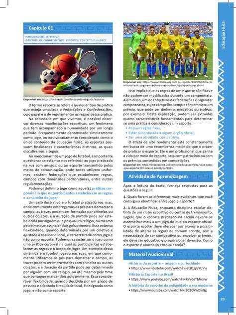 Cite 3 Diferenças Entre Jogo E Esporte - Diferenças entre Jogo e Esporte na Educação Física | PDF | Esportes ...