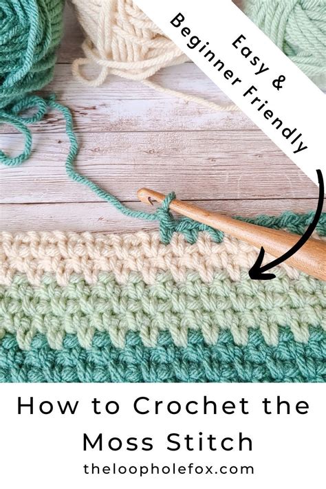 Crochet Moss Stitch Tutorial Love Knitting