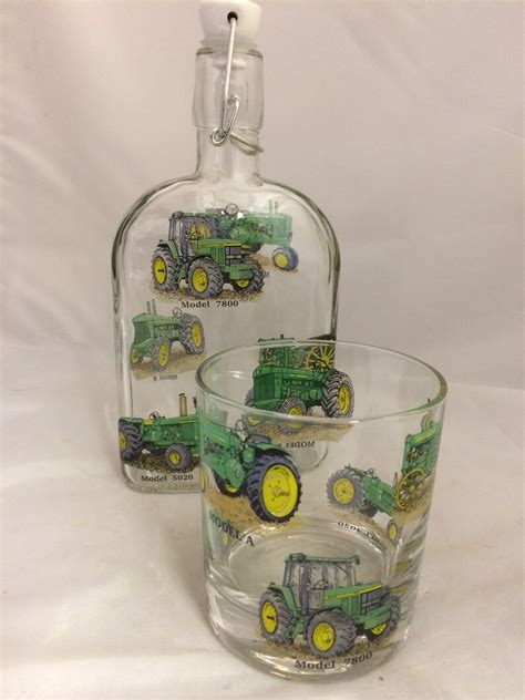 John Deere Tractor Designs On Ml Slogin Flip Top Bottle Etsy