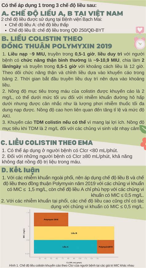 NhỮng ĐiỂm CẦn LƯu Ý Khi SỬ DỤng Colistin Trong ĐiỀu TrỊ NhiỄm KhuẨn