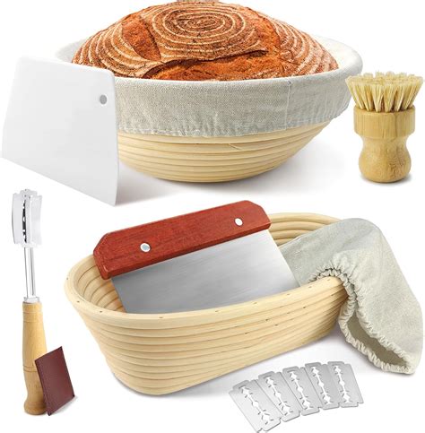 Amazon.com: Sourdough Bread Baking Supplies: 9 Inch Round & 10 Inch ...