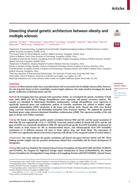 Pdf Dissecting Shared Genetic Architecture Between Obesity And