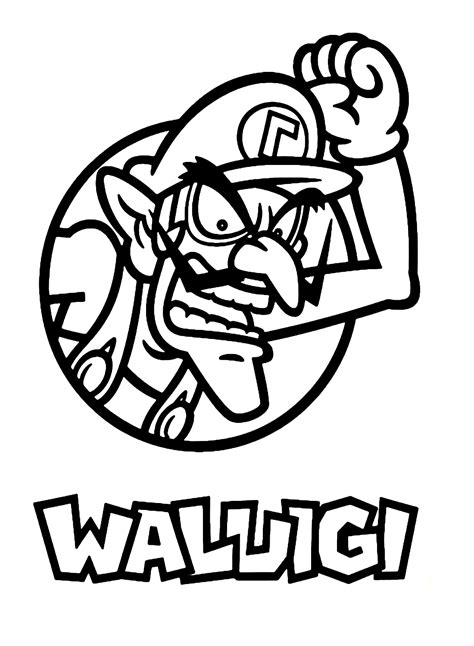 Coloriages Waluigi Avec Wario Coloriages Waluigi Des Coloriages Porn