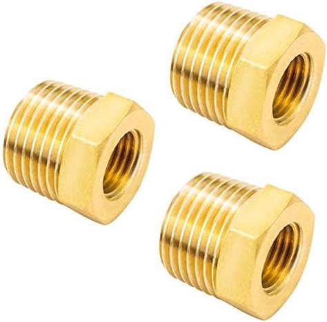 Amazon Chillwaves Brass Pipe Fitting Reducer Hex Bushing Npt