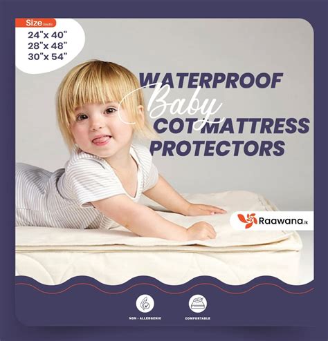 Baby Cot Mattress Protector – 4 Layer – Raawana