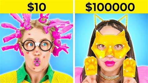 COOL CHEAP VS EXPENSIVE BEAUTY GADGETS Rich Vs Broke Easy Makeup