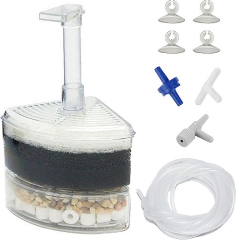 AQUANEAT Aquarium Air Driven Bio Corner Filter Sponge For Fry Shrimp