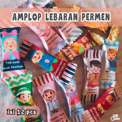 Jual Amplop Lebaran Permen Lucu Unik Amplop Permen Viral Angpao