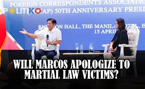 Watch Will Marcos Apologize To Martial Law Victims