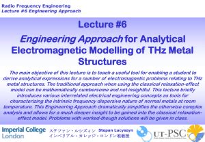 Radio Frequency Engineering Introduction Stepan