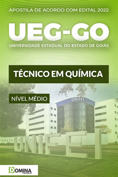 Apostila Digital Concurso UEG GO 2022 Técnico Química