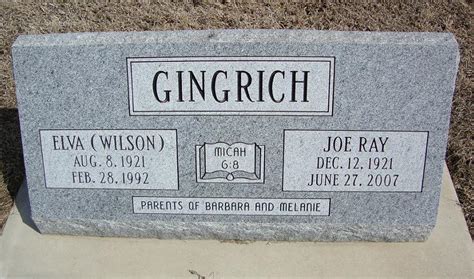 Joe Ray Gingrich Find A Grave Memorial