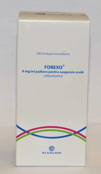 Forexo 8mgml Pulbere Pentru Suspensie Orală Alkaloid 3959 Ron Pr