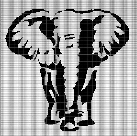 Elephant Crochet Afghan Pattern Graph Etsy