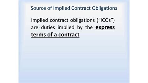 Implied Contract