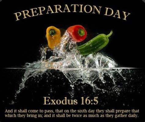 Happy Preparation Day And It Shall Come To Pass That On The Sixth