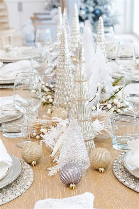 Glass Christmas Tree Centerpiece - Fashionable Hostess