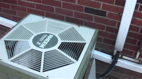 Rheem Classic X Seer Central Air Conditioner Running Youtube