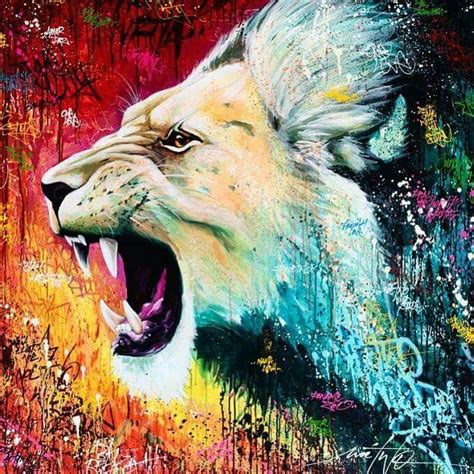 Pin By Karen Rojas On Lyons Lion Painting Street Art Lion Art