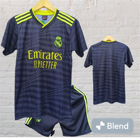 เสื้อกีฬาฟุตบอล Real Madrid Away 2022 2023 Shopee Thailand