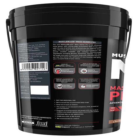 MuscleBlaze Mass Gainer Pro, 11 lb Chocolate Online | HealthKart.com