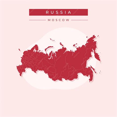 Premium Vector | Vector illustration vector of russia map russia